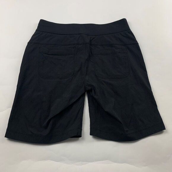 Athleta Black Quick Dry Nylon Bermuda Shorts 4 - Picture 6 of 6